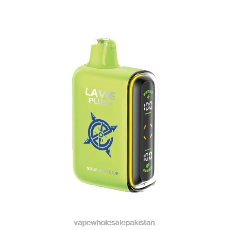 LAVIE PLUS 15000 Puffs HLND2100 | Electronic Cigarette Wholesale Price Sour Apple Ice