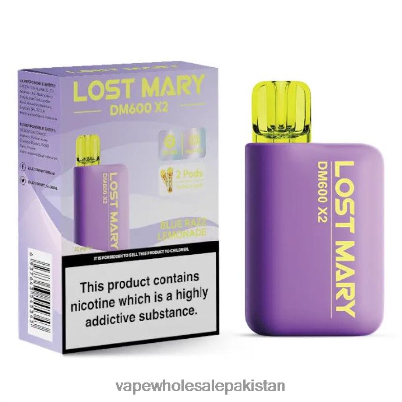 E Cig Wholesale Blue Razz Lemonade D42RL466 LOST MARY DM600 X2