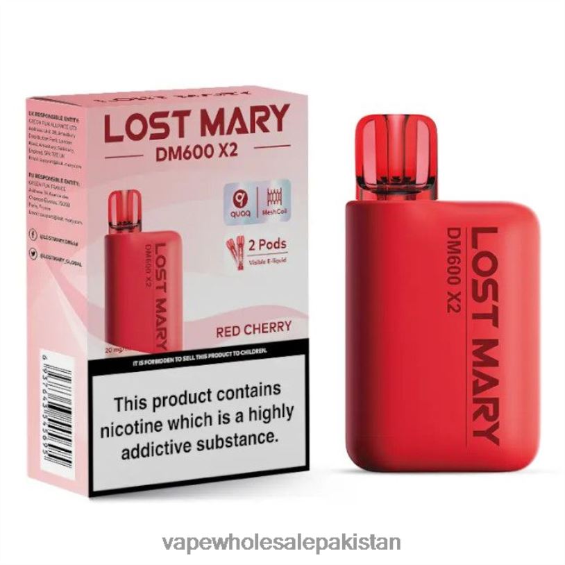 E Cigarettes Wholesale Suppliers Red Cherry D42RL479 LOST MARY DM600 X2