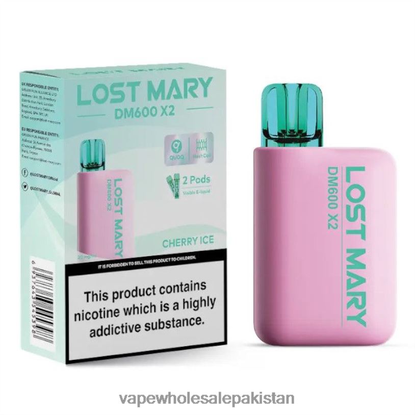 Electronic Cigarette Wholesale Price Cherry Ice D42RL470 LOST MARY DM600 X2