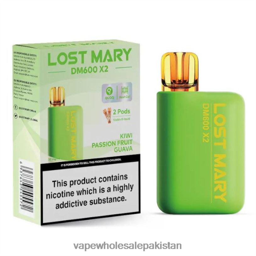 Vape Companies In Pakistan Kiwi Passion Fruit Guava D42RL473 LOST MARY DM600 X2
