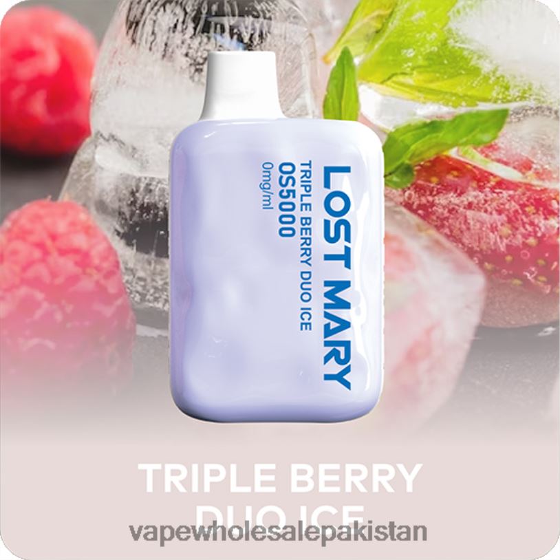 Cheapest Vape Wholesale Triple Berry Duo Ice D42RL504 LOST MARY OS5000 0mg/ml