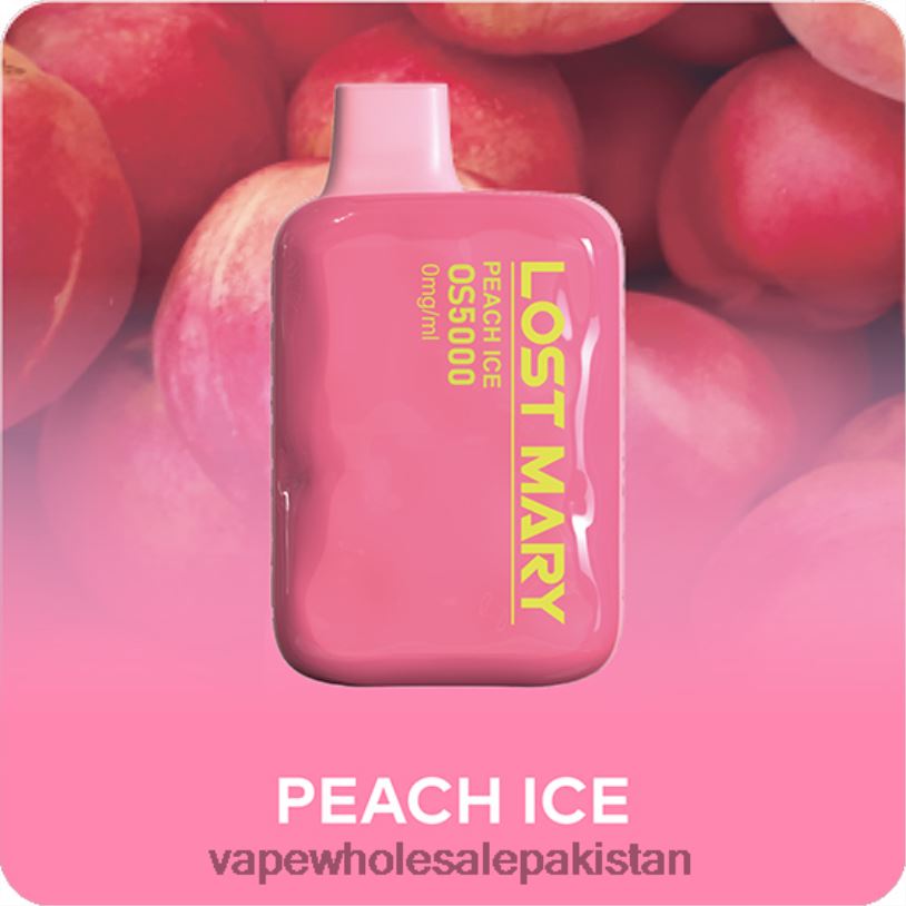 E Cigarettes Wholesale Suppliers Peach Ice D42RL509 LOST MARY OS5000 0mg/ml