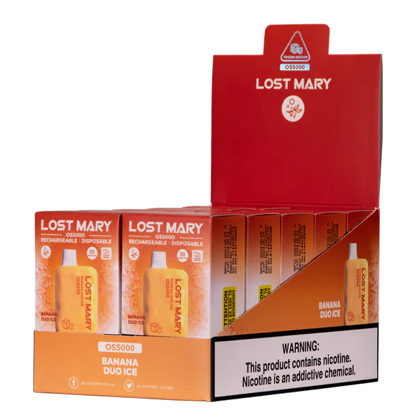 Electronic Cigarette Wholesale Banana Duo Ice D42RL107 LOST MARY OS5000