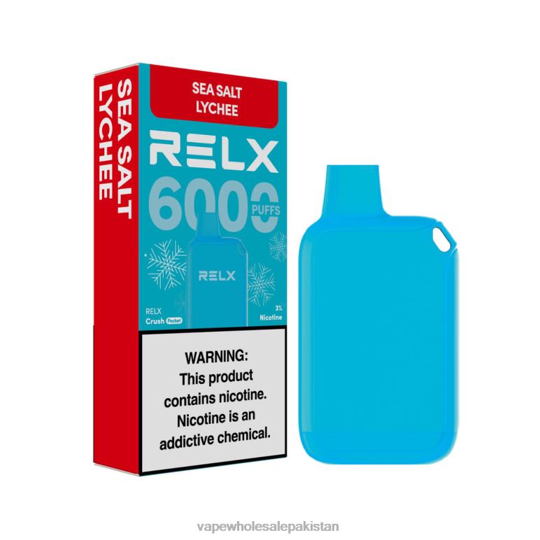 Cheapest Vape Wholesale 8F68614 - Sea Salt Lychee RELX Crush Pocket 6000 Icy