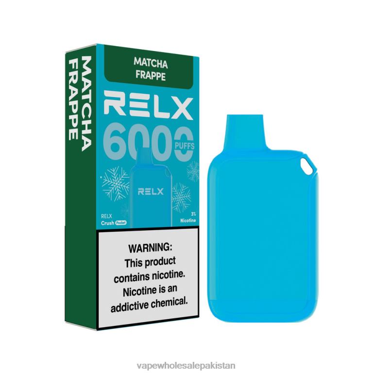 Electronic Cigarette Wholesale 8F68617 - Matcha Frappe RELX Crush Pocket 6000 Icy