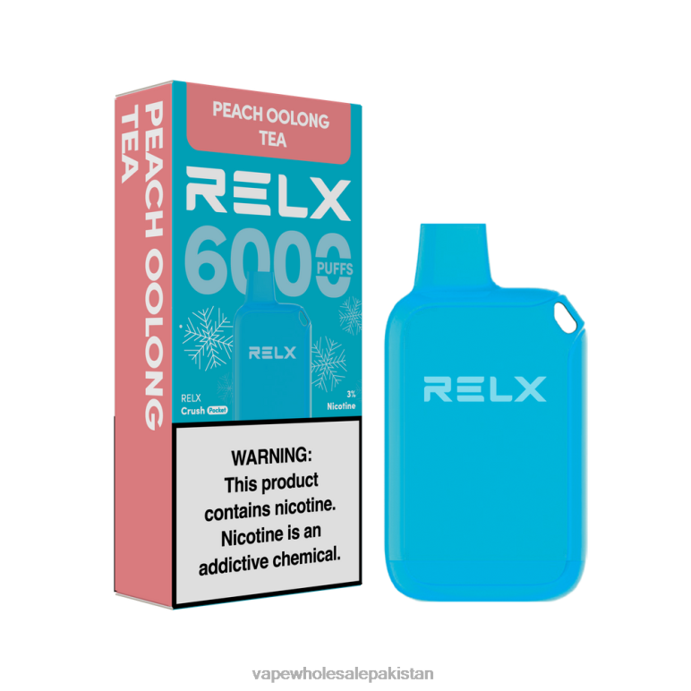 Electronic Cigarette Wholesale Price 8F68610 - Peach Oolong Tea RELX Crush Pocket 6000 Icy