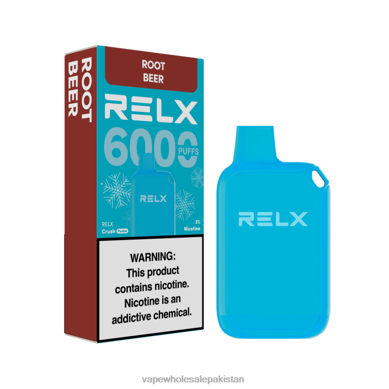 Electronic Cigarette Wholesale Price 8F68620 - Root Beer RELX Crush Pocket 6000 Icy