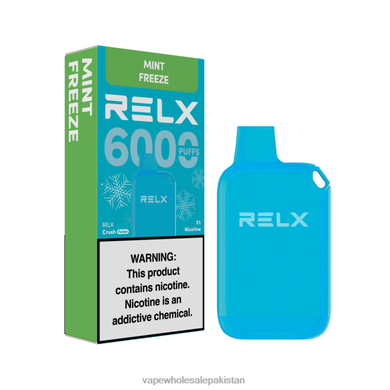 Vape Wholesale Prices 8F68612 - Mint Freeze RELX Crush Pocket 6000 Icy