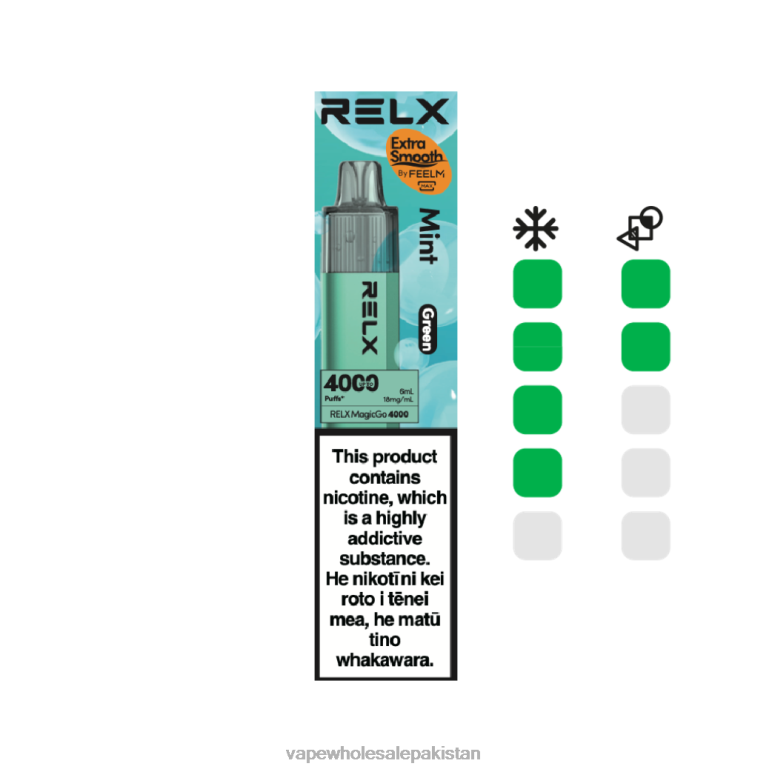 Cheapest Vape Wholesale 8F6864 - Mint (Green) RELX MagicGo 4000 Disposable Vape