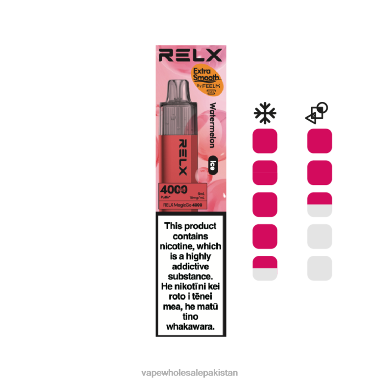 Electronic Cigarette Wholesale 8F6867 - Watermelon (Ice) RELX MagicGo 4000 Disposable Vape