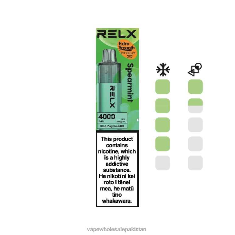 Vape Companies In Pakistan 8F6863 - Spearmint RELX MagicGo 4000 Disposable Vape
