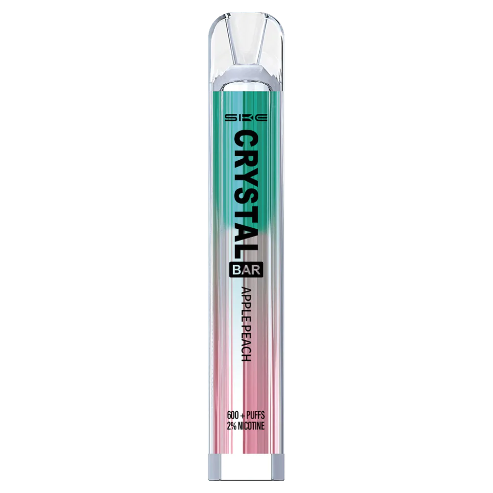 E Cig Wholesale Apple Peach D42RL266 SKE Crystal Bar Disposable Vape 600 Puffs