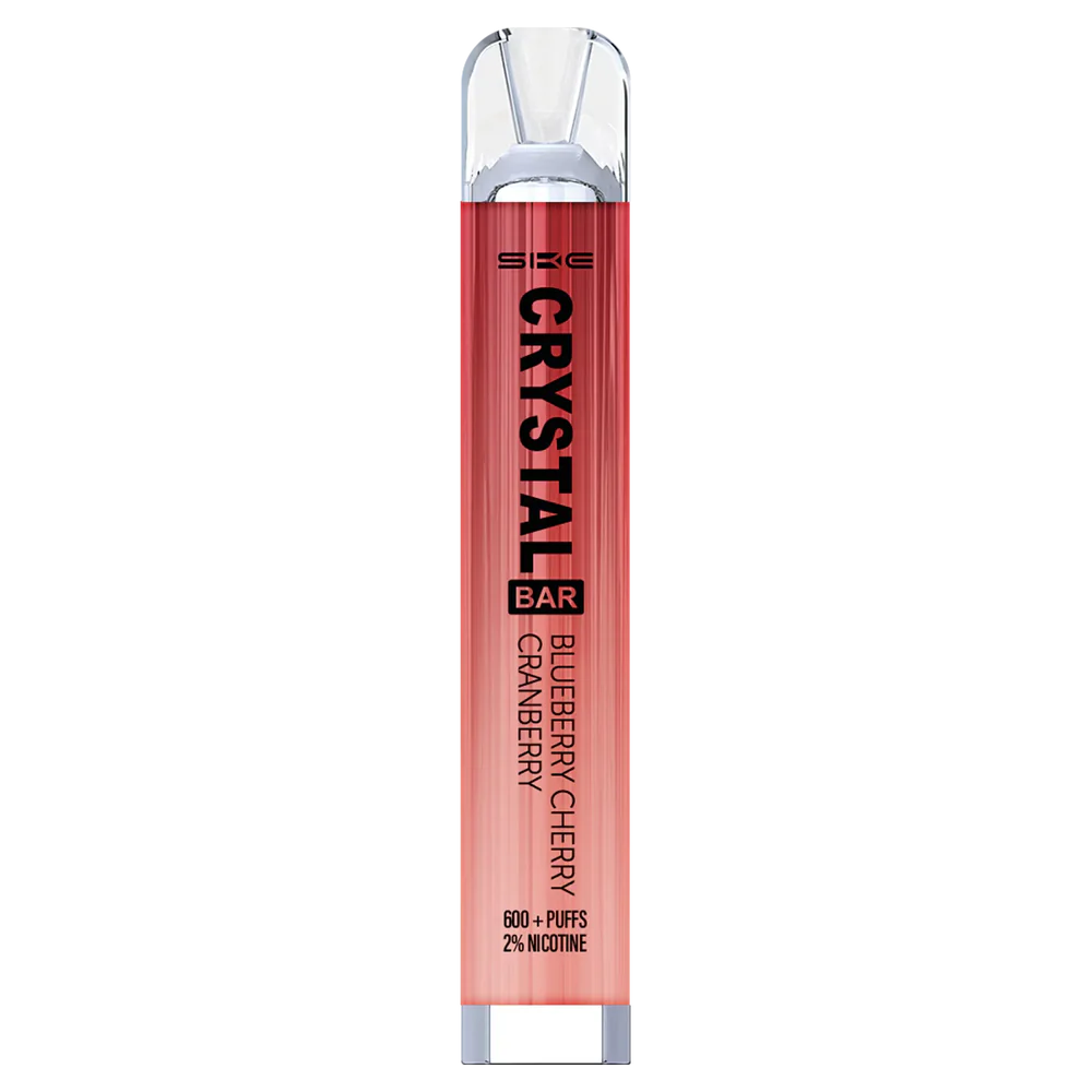Electronic Cigarette Wholesale Supplier Blueberry Cherry Cranberry D42RL268 SKE Crystal Bar Disposable Vape 600 Puffs