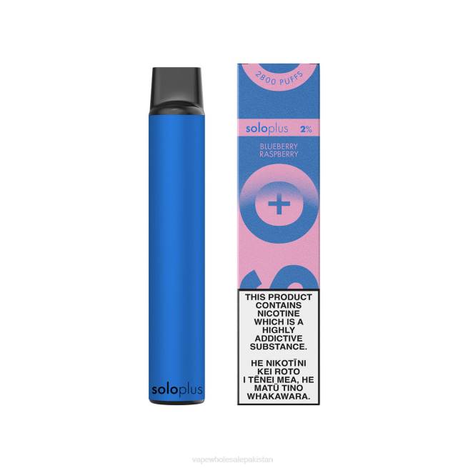 E Cigarettes Wholesale Suppliers 8Z0639 - Solo Plus Disposable Vape Paradise Collection Blueberry Raspberry