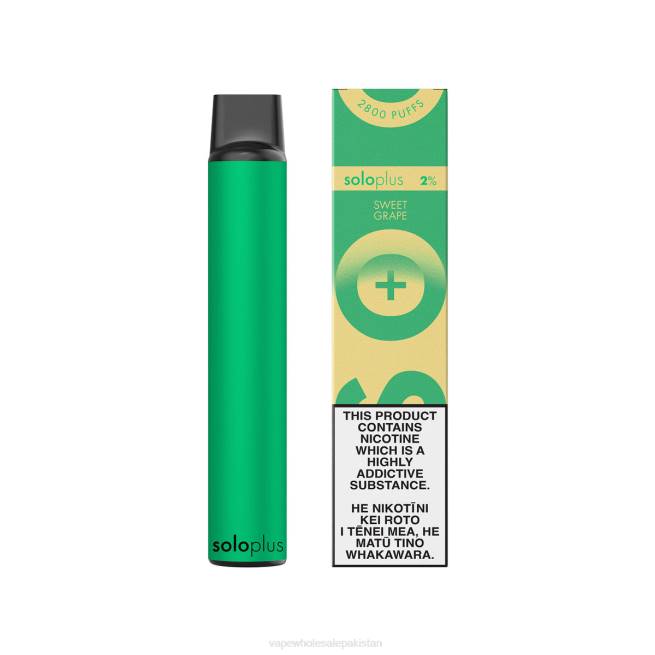 Electronic Cigarette Wholesale Price 8Z0640 - Solo Plus Disposable Vape Paradise Collection Sweet Grape