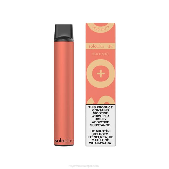 Vape Companies In Pakistan 8Z0623 - Solo Plus Disposable Vape Peach Mint