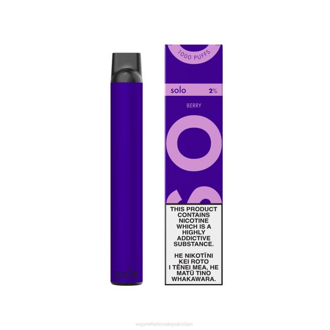 E Cig Wholesale 8Z0616 - Solo Disposable Vape Berry