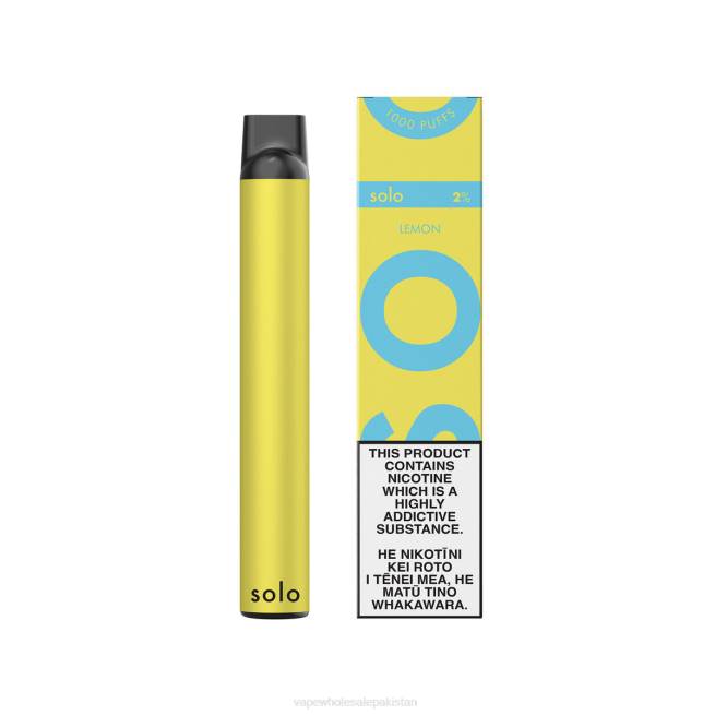 E Cigarette Wholesale 8Z0615 - Solo Disposable Vape Lemon