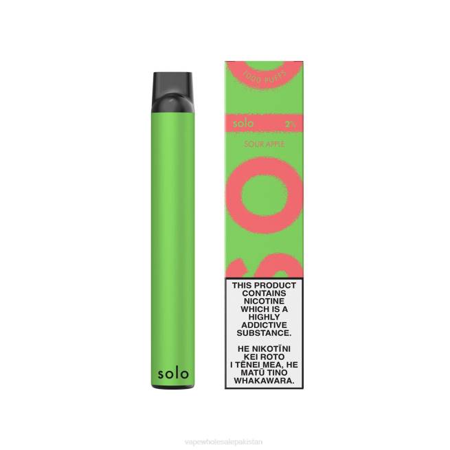 E Cigarette Wholesale 8Z065 - Solo Disposable Vape Sour Apple