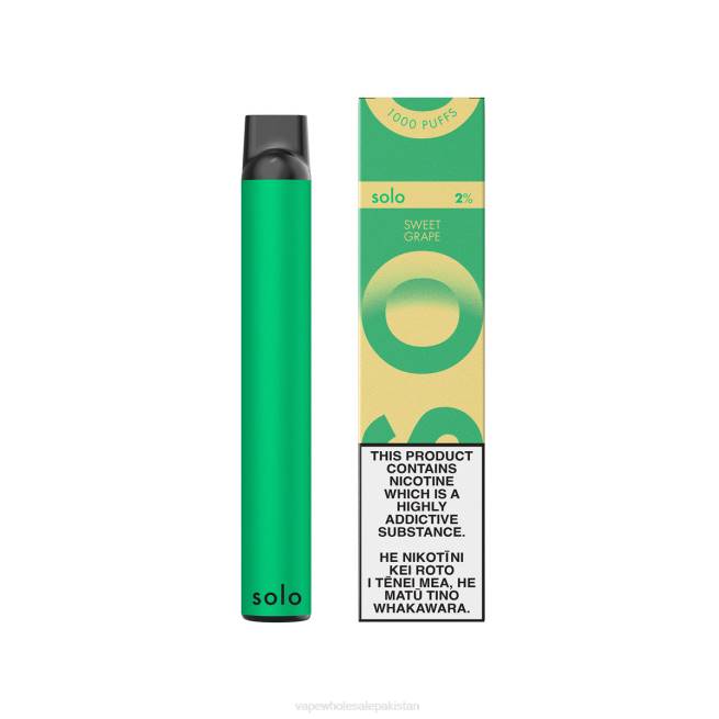 Electronic Cigarette Wholesale Price 8Z0620 - Solo Disposable Vape Paradise Collection Sweet Grape