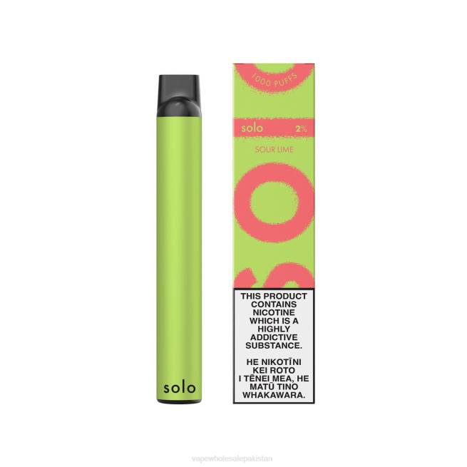 Electronic Cigarette Wholesale Supplier 8Z0618 - Solo Disposable Vape Sour Lime