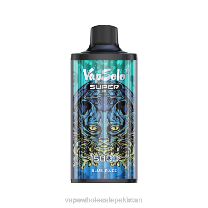Vape Companies In Pakistan 284D108 Vapsolo SUPER Disposable Vape Blue Razz