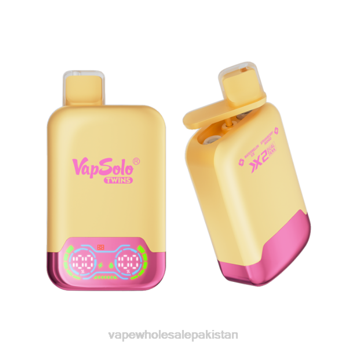 Vape Companies In Pakistan 284D129 Vapsolo TWINS Disposable Vape Watermelon Ice & Strawberry Mango