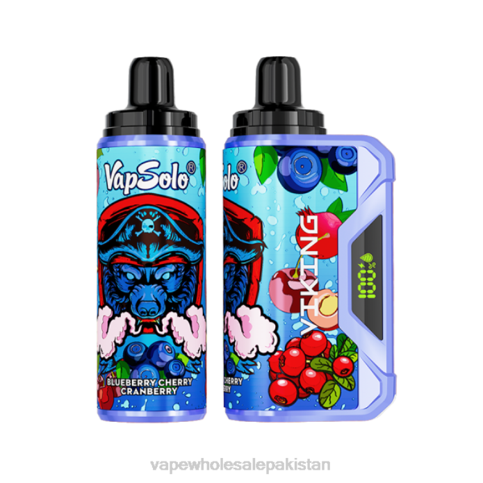 E Cigarette Wholesale 284D131 Vapsolo VIKING Disposable Vape Blueberry Cherry Cranberry