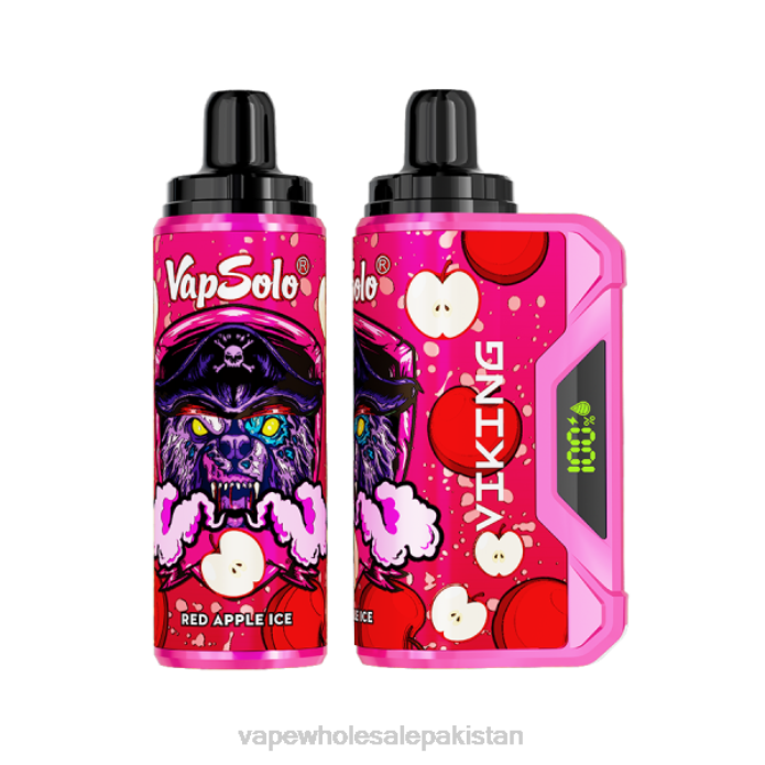 Vape Companies In Pakistan 284D136 Vapsolo VIKING Disposable Vape Red Apple Ice