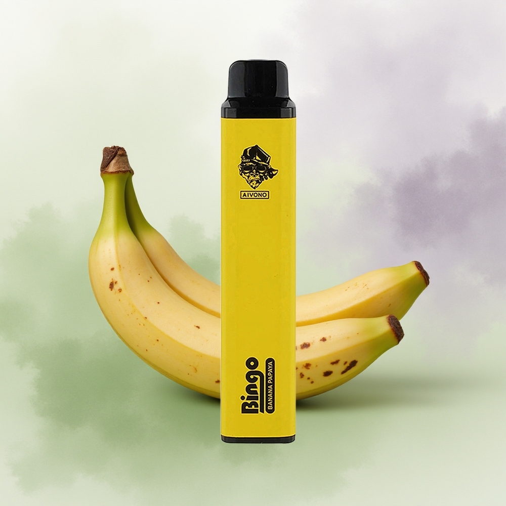 Wholesale Pakistan Aivono Aim Bingo 4000 Puffs Disposable Vape Banana Papaya 0%,2%,5% Nicotine