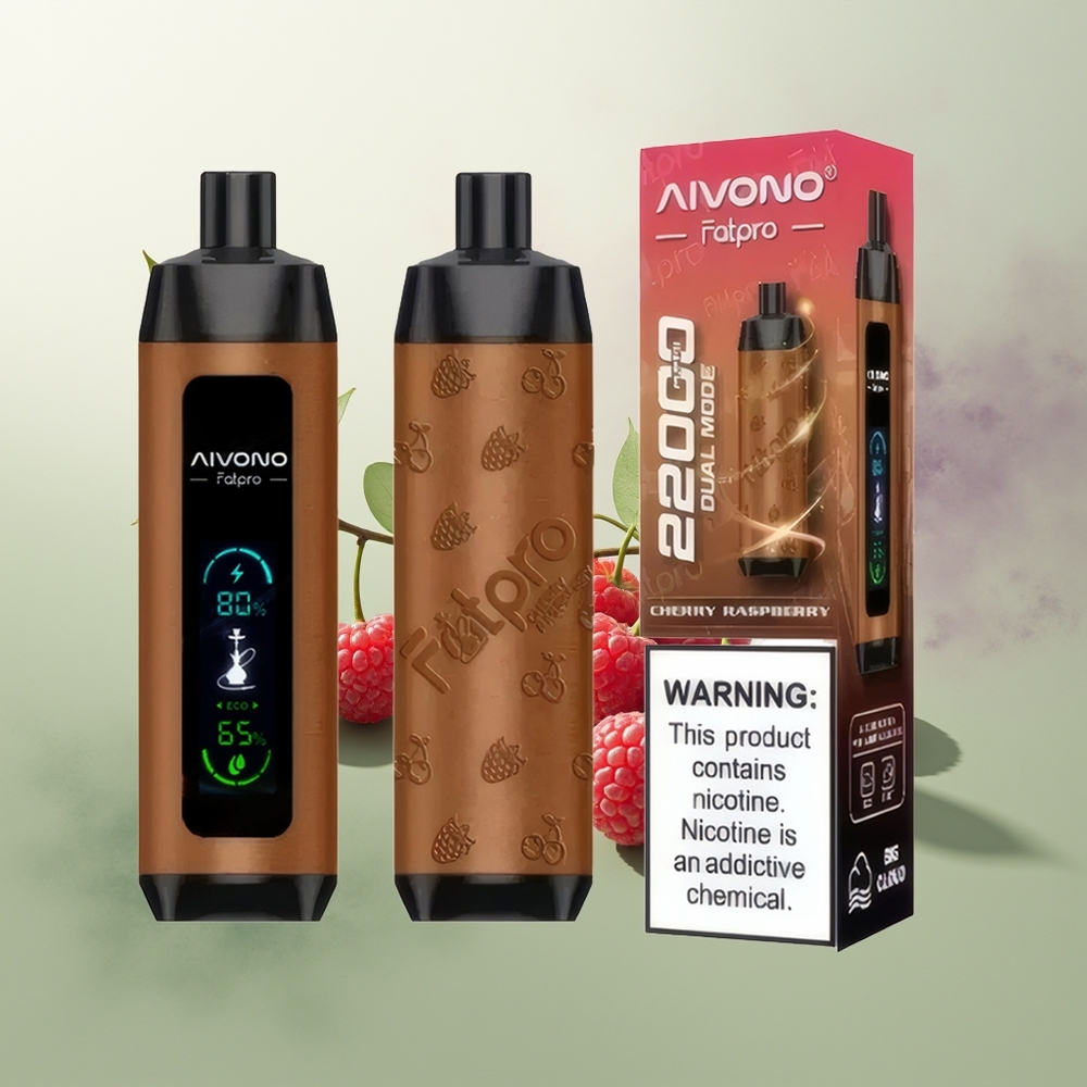 Wholesale Pakistan Aivono Aim Fatpro 22000 Puffs Disposable Vape Chrry Raspberry 0%,2%,3%,5% Nicotine