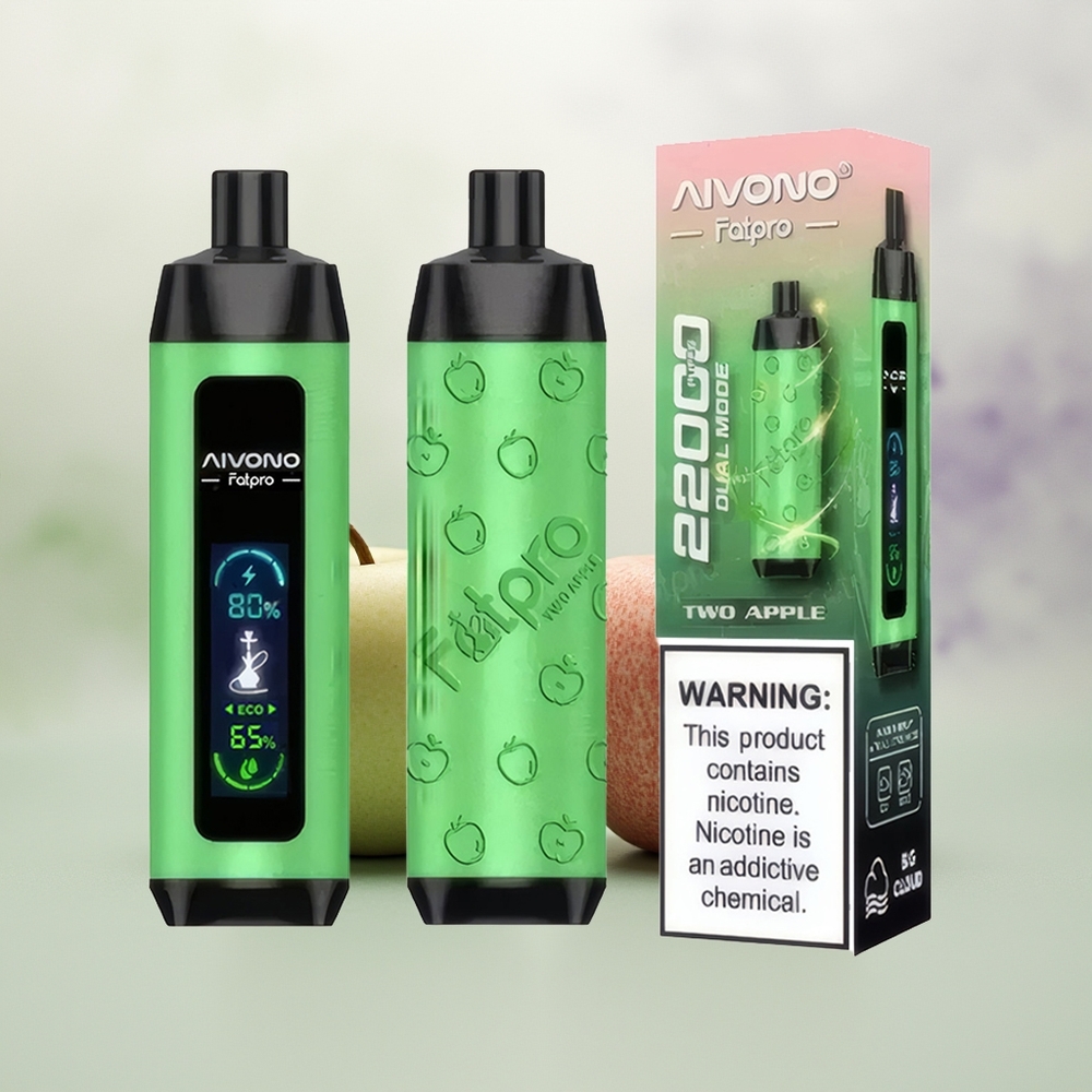 Wholesale Pakistan Aivono Aim Fatpro 22000 Puffs Disposable Vape Two Apple 0%,2%,3%,5% Nicotine