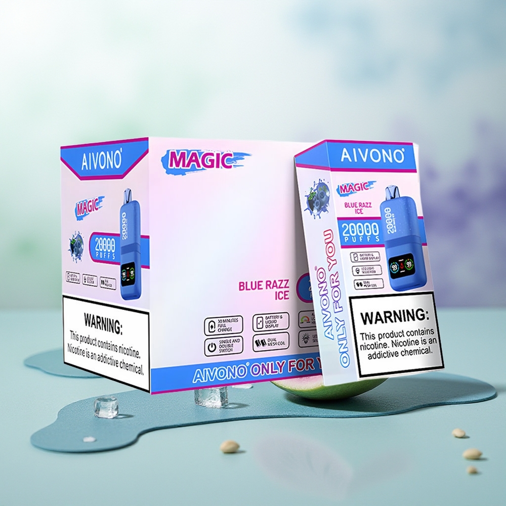 Wholesale Pakistan Aivono Aim Magic 20000 Puffs Disposable Vape Blue Razz Ice 0%,2%,3%,5% Nicotine