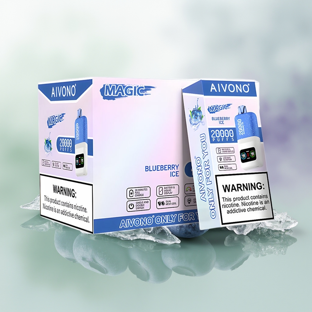 Wholesale Pakistan Aivono Aim Magic 20000 Puffs Disposable Vape Blueberry Ice 0%,2%,3%,5% Nicotine