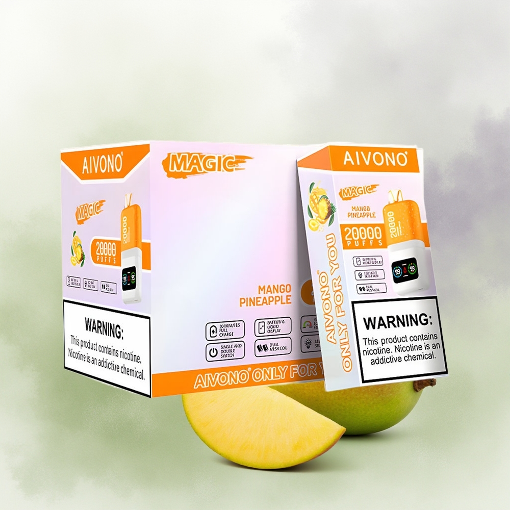 Wholesale Pakistan Aivono Aim Magic 20000 Puffs Disposable Vape Mango Pineapple 0%,2%,3%,5% Nicotine