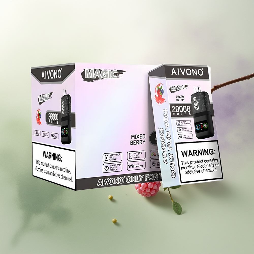 Wholesale Pakistan Aivono Aim Magic 20000 Puffs Disposable Vape Mixed Berry 0%,2%,3%,5% Nicotine