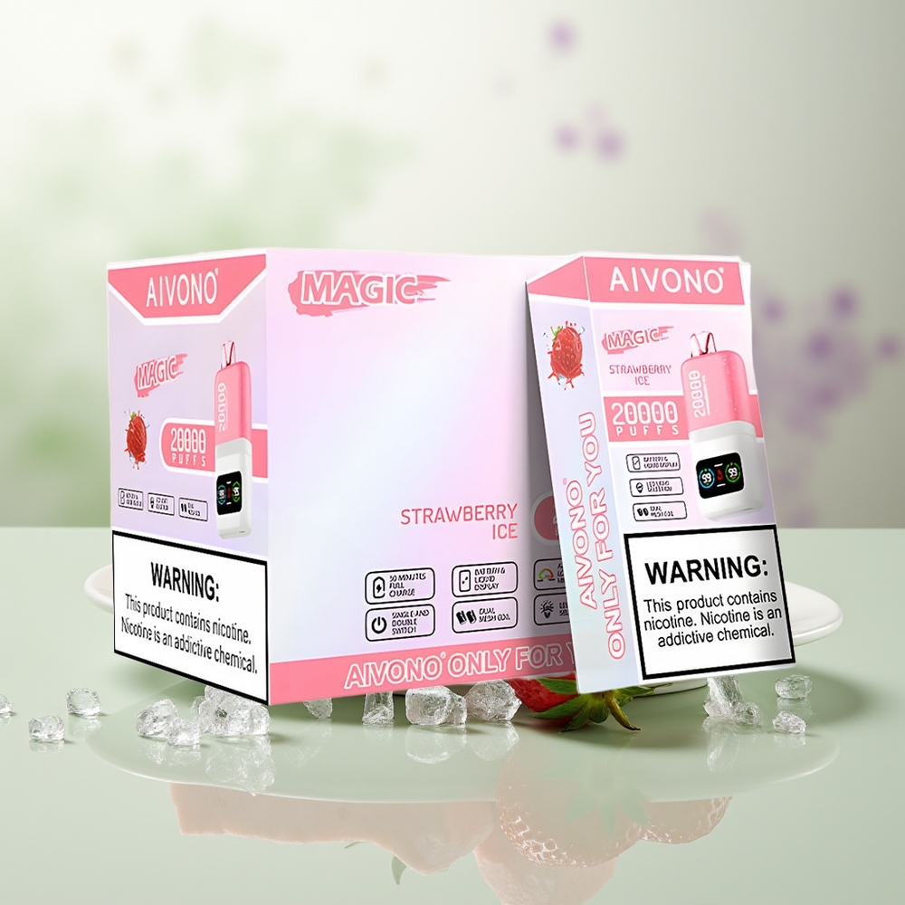 Wholesale Pakistan Aivono Aim Magic 20000 Puffs Disposable Vape Strawberry Ice 0%,2%,3%,5% Nicotine