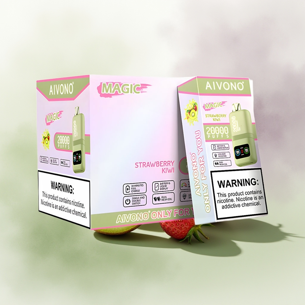 Wholesale Pakistan Aivono Aim Magic 20000 Puffs Disposable Vape Strawberry Kiwi 0%,2%,3%,5% Nicotine