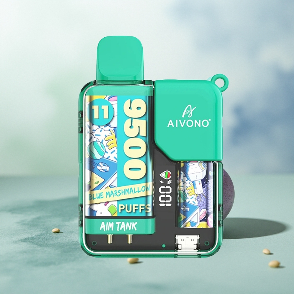 Wholesale Pakistan Aivono Aim Tank 9500 Puffs Disposable Vape Blue Marshmallow 0%,2%,3%,5% Nicotine