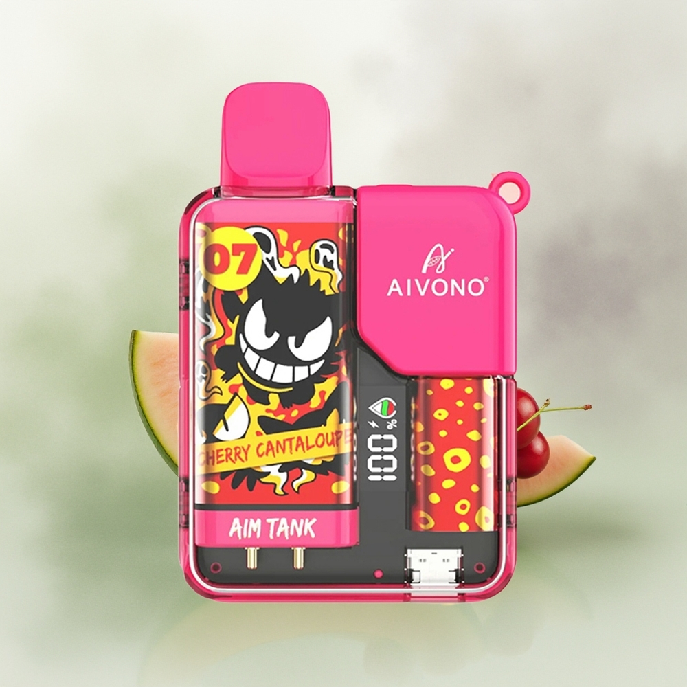 Wholesale Pakistan Aivono Aim Tank 9500 Puffs Disposable Vape Cherry Cantaloupe 0%,2%,3%,5% Nicotine