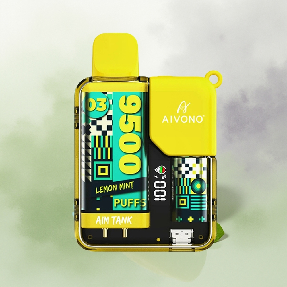Wholesale Pakistan Aivono Aim Tank 9500 Puffs Disposable Vape Lemon Mint 0%,2%,3%,5% Nicotine