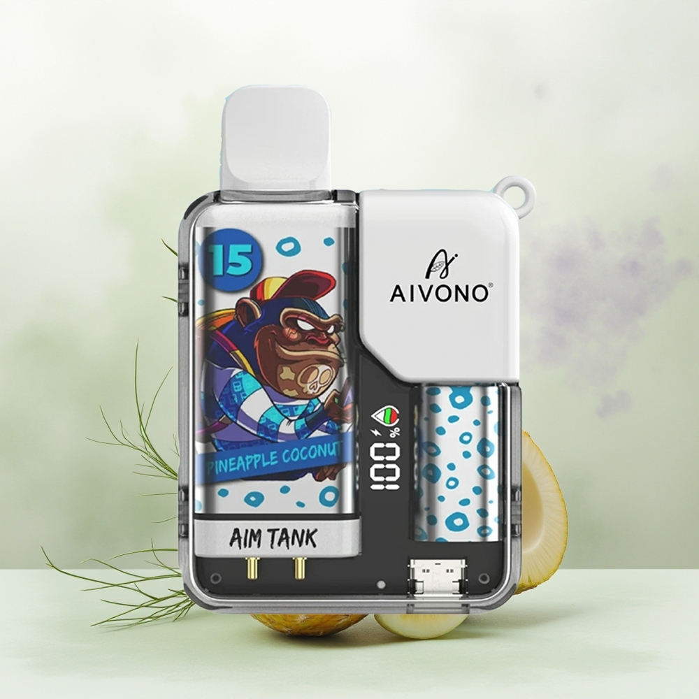 Wholesale Pakistan Aivono Aim Tank 9500 Puffs Disposable Vape Pineapple Coconut 0%,2%,3%,5% Nicotine