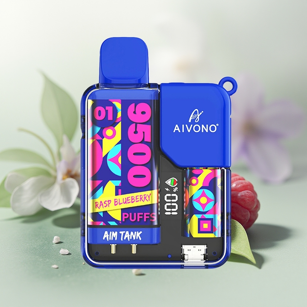 Wholesale Pakistan Aivono Aim Tank 9500 Puffs Disposable Vape Rasp Blueberry 0%,2%,3%,5% Nicotine