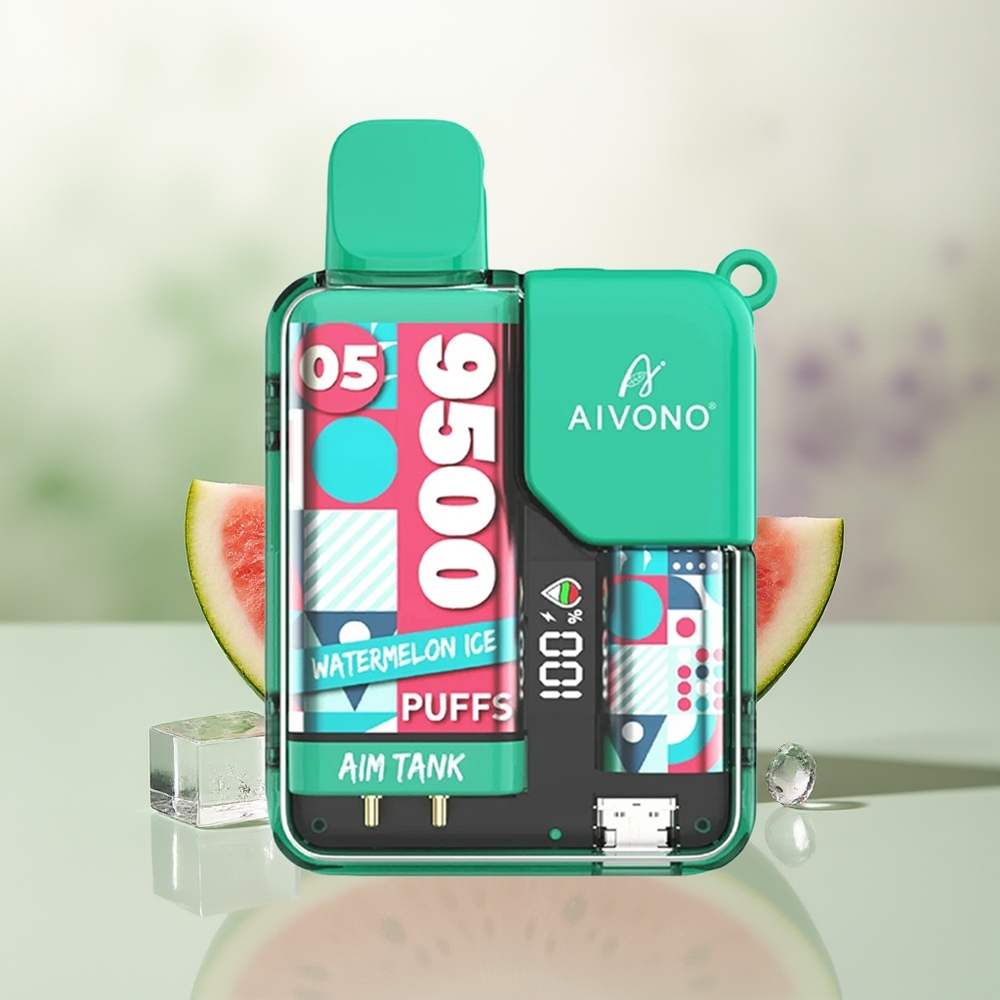Wholesale Pakistan Aivono Aim Tank 9500 Puffs Disposable Vape Watermelon Ice 0%,2%,3%,5% Nicotine