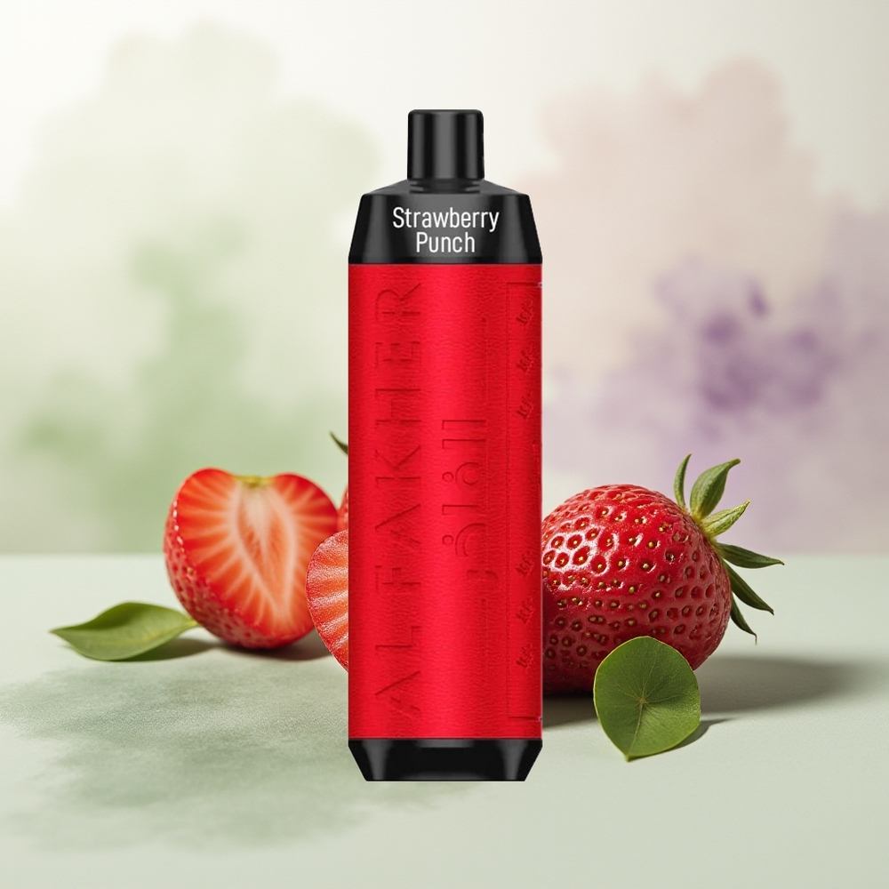 Wholesale Pakistan Al Fakher Crown Bar 8000 Crystal Disposable Vape Strawberry Punch 5mg/ml Nicotine