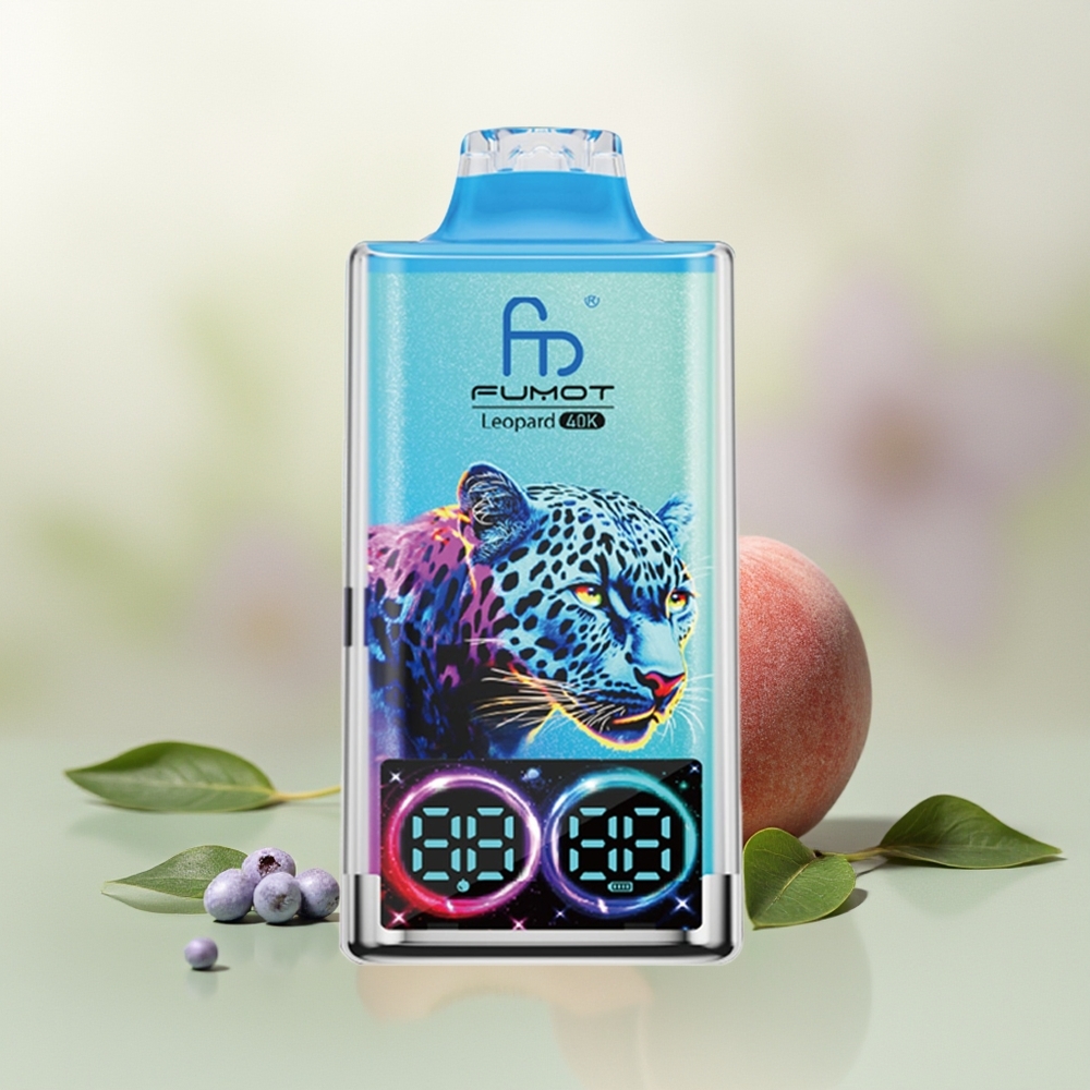 Wholesale Pakistan Fumot Leopard 40K Puffs Disposable Vape Peach Berry 0%,2%,3%,5% Nicotine Contain