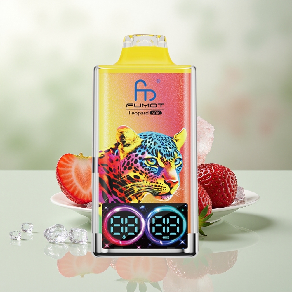 Wholesale Pakistan Fumot Leopard 40K Puffs Disposable Vape Strawberry Ice 0%,2%,3%,5% Nicotine Contain