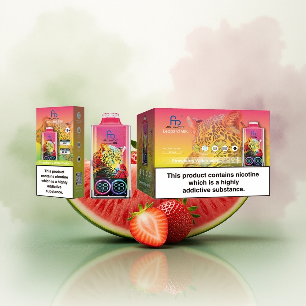 Wholesale Pakistan Fumot Leopard 40K Puffs Disposable Vape Strawberry Watermelon 0%,2%,3%,5% Nicotine Contain