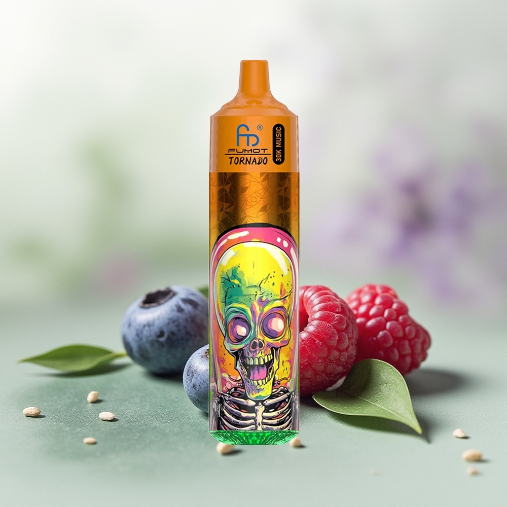 Wholesale Pakistan Fumot Randm Tornado 30000 Puffs Disposable Vape Blueberry Raspberry 2%,5% Nicotine Contain
